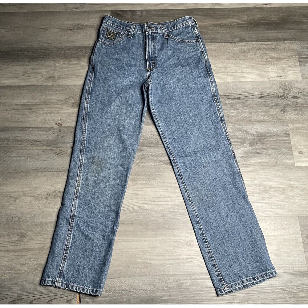 Cinch Green Label Jeans Mens 31x32 Relaxed Fit Tapered Leg Medium Wash